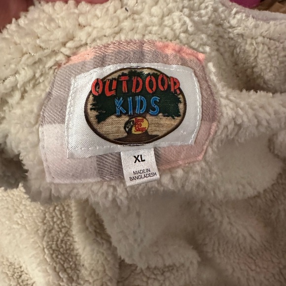 Kids Plaid Jean Jacket - Pink and Gray - Picture 6 of 7
